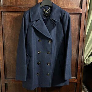 J CREW VERO PEACOAT NAVY SIZE 10